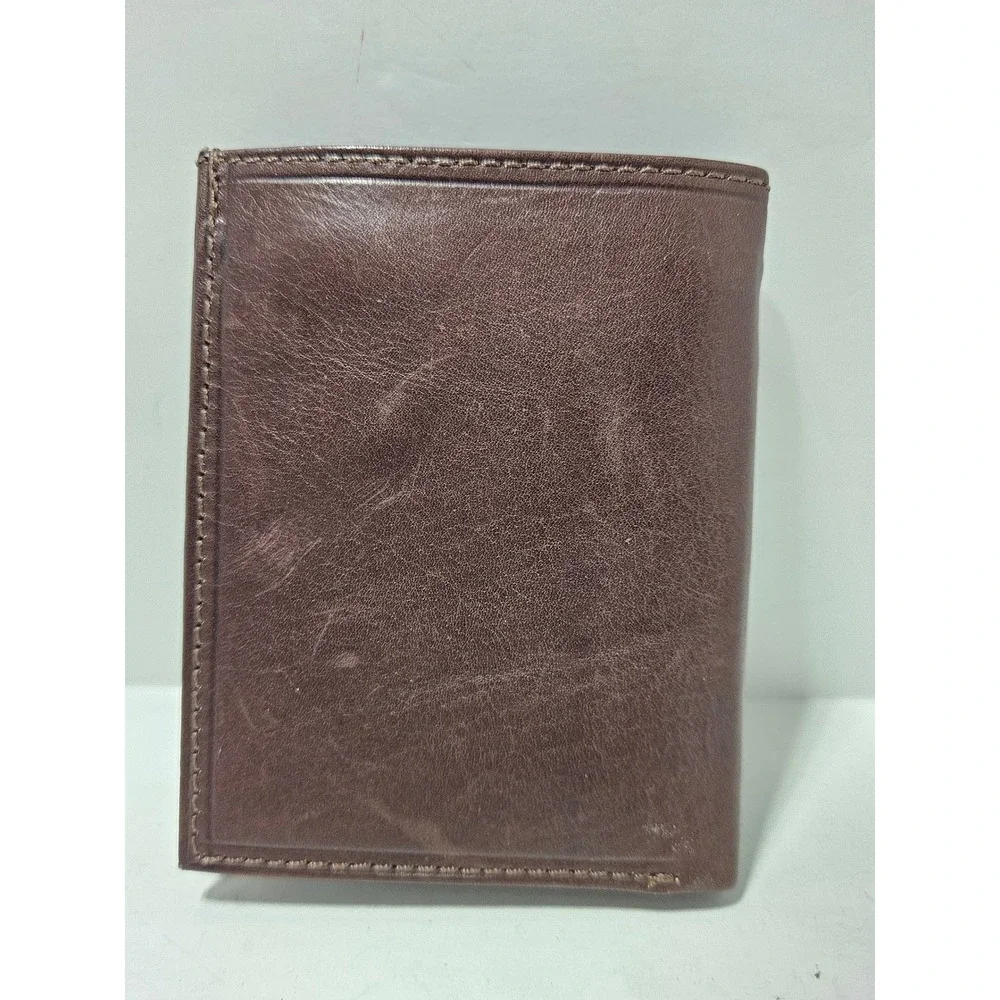 Paul & Taylor Bifold Wallet Brown Genuine Leather Hand Crafted